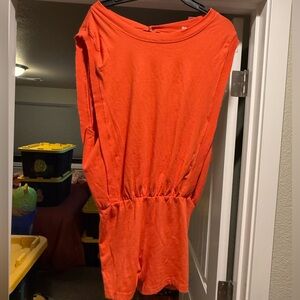 🍋NWOT Bold Orange romper